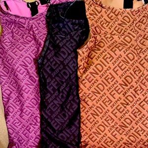 Pretty F print Rompers